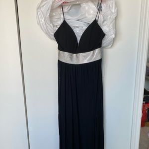 Long black gown
